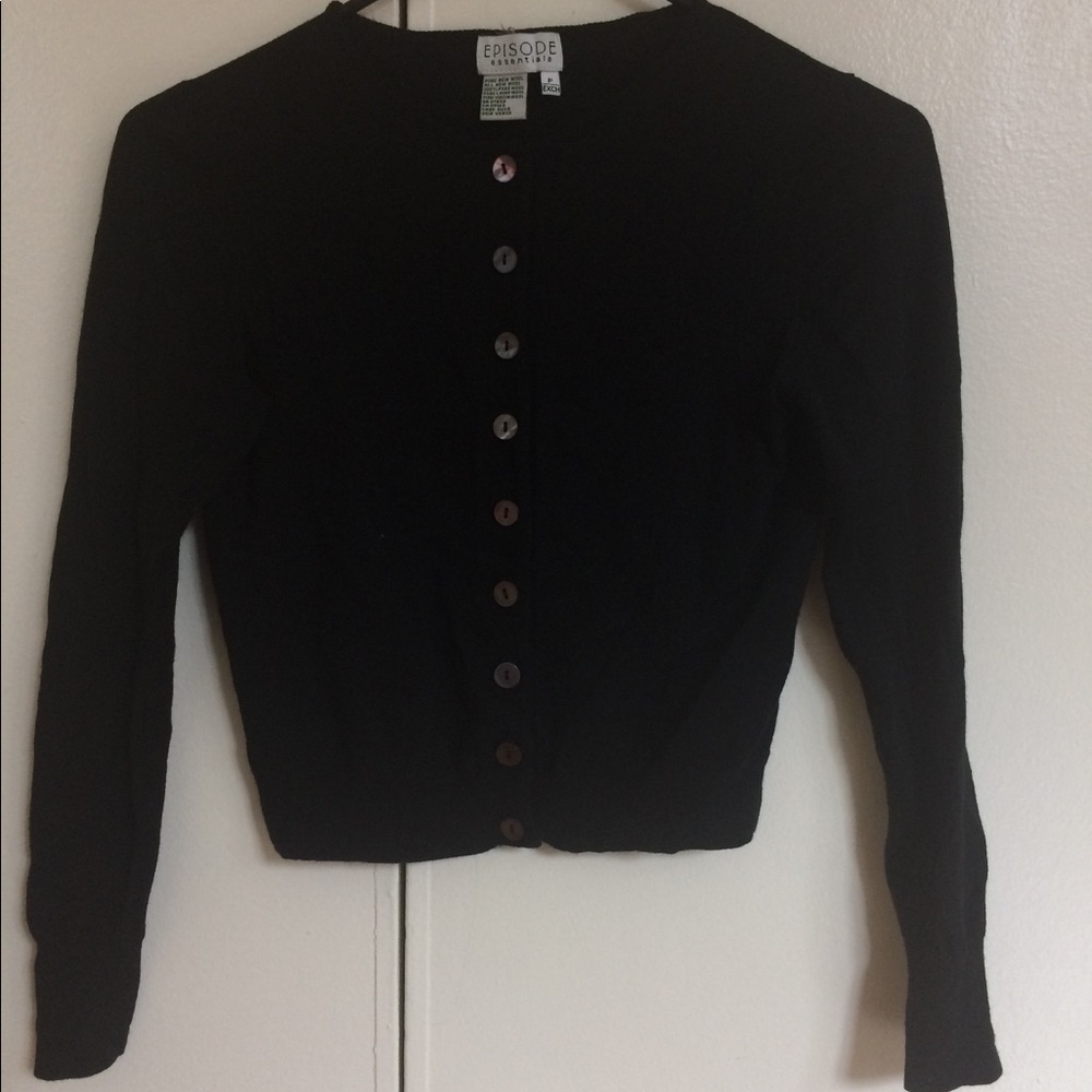 Black cardigan